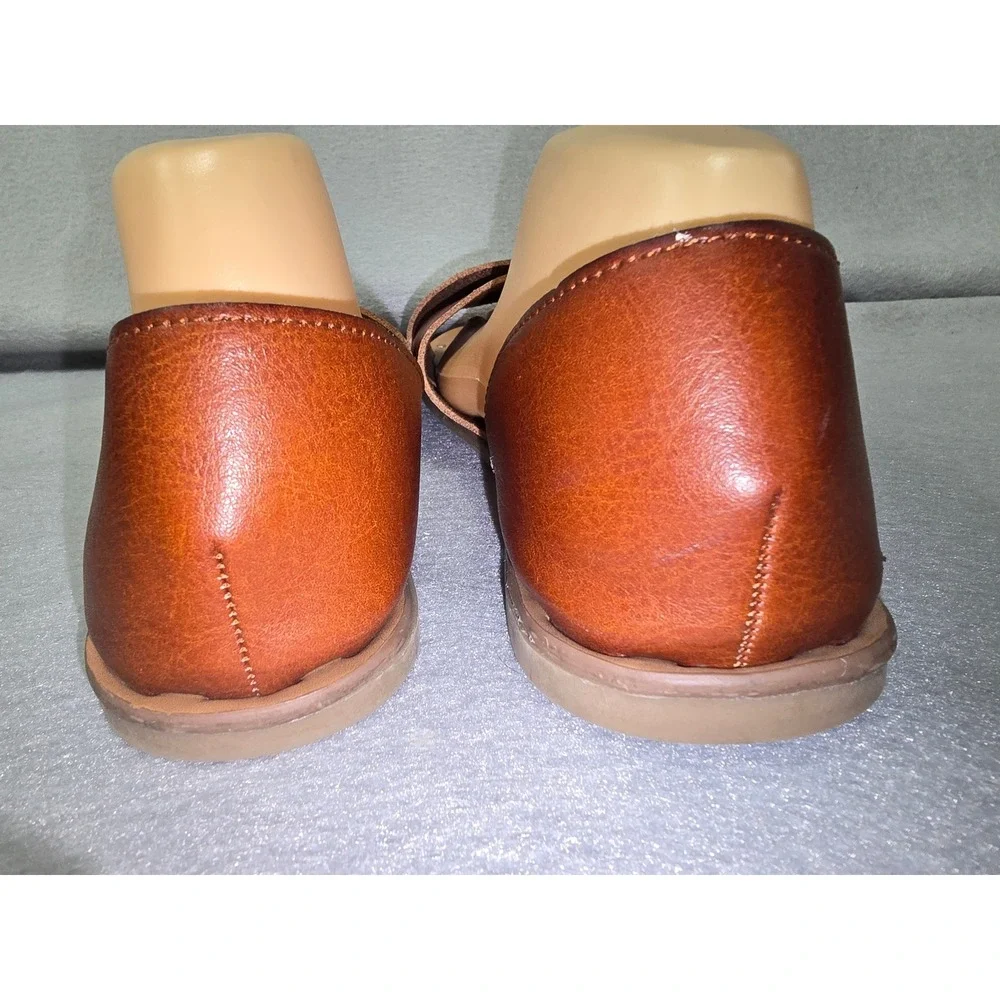 Cynthia Rowley Fiona Brown Crisscross Flat Sandals Mens 9.5
